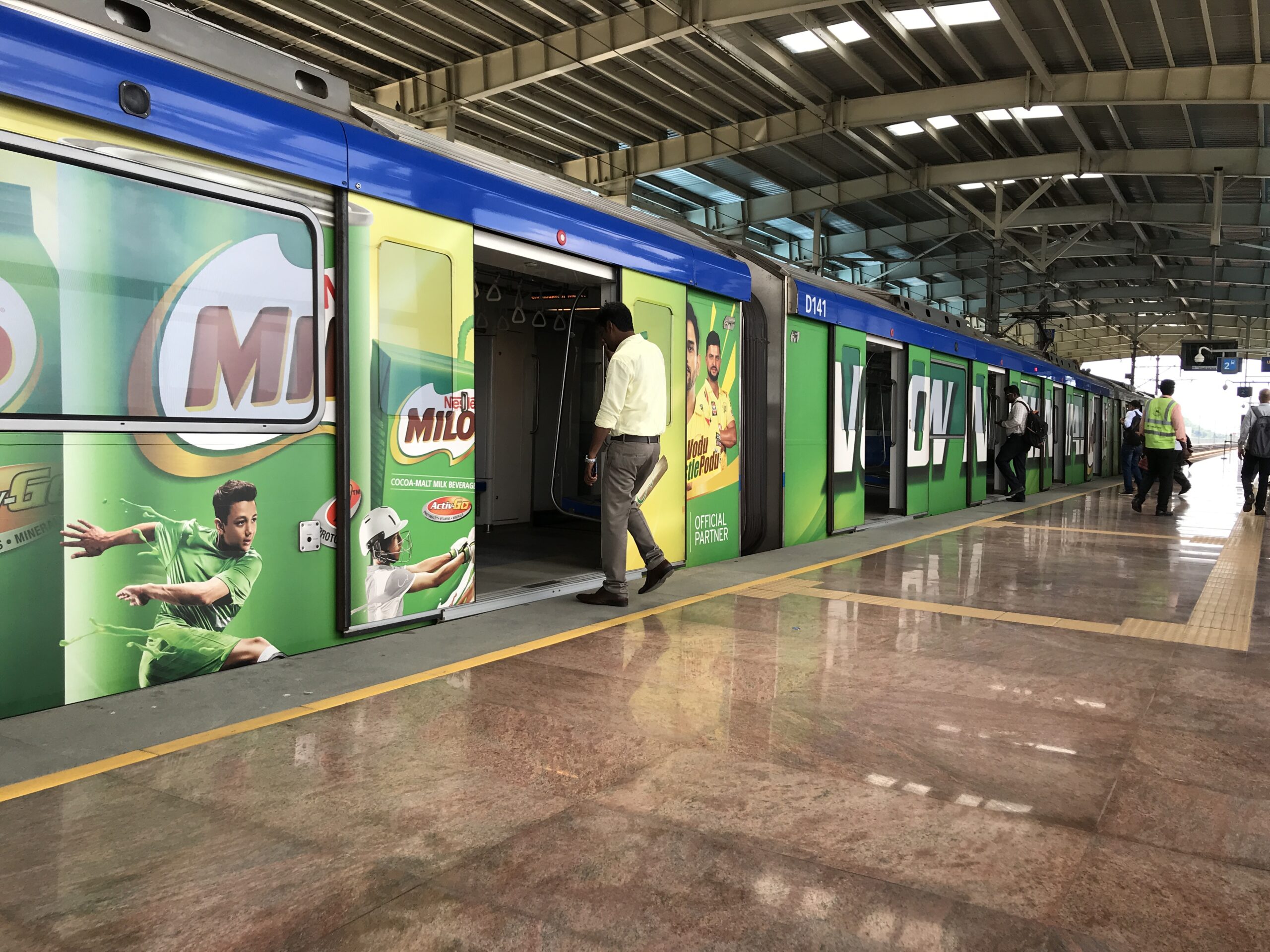 chennai metro train advertising